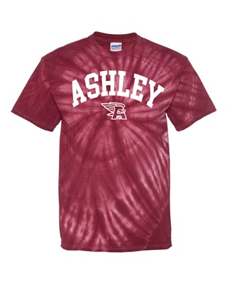Ashley High School Maroon Tie Dye T-Shirt - Orders due Friday, September 15, 2023